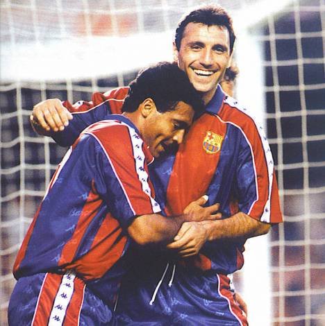 Hristo Stoichkov and Romario. Football Eras